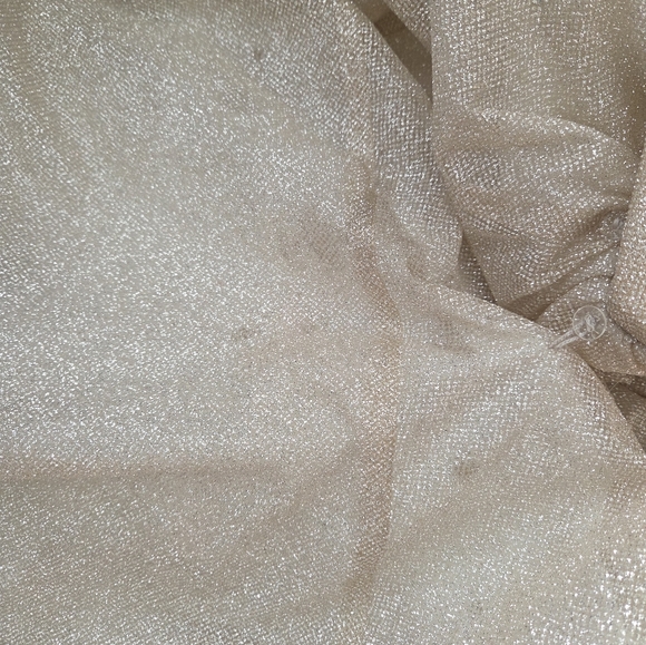 Milla Gold Sparkle Formal Maxi Dress Gown Size M - Picture 11 of 11